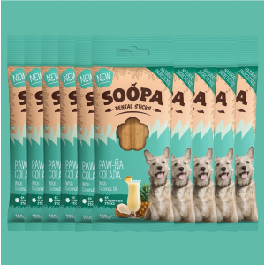 Soopa Zahnpflege Paw-Na Colada-Sticks (4 Sticks)