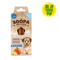 Soopa Zahnpflege Stick Banane & Kürbis für Welpen (4 Sticks)